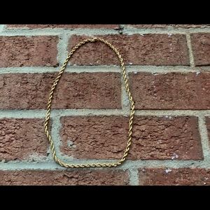 14K Gold Rope Necklace